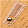 Évent d'aération de Sauna en Bois réglable équipement de Salle de Sauna Panneau de Ventilation Stores Grille Sauna évent pour ha
