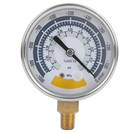 G1/4in Jauge de Pression de Vide 0~-14psi (0~-0.1MPa/0~-1000mbar)