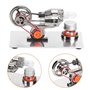 Mini Moteur Stirling argenté kit de Motor Stirling modèle de Moteur de Moteur Stirling à air Chaud à LED coloré, Kits de Jouets 