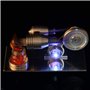 Mini Moteur Stirling argenté kit de Motor Stirling modèle de Moteur de Moteur Stirling à air Chaud à LED coloré, Kits de Jouets 