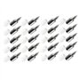 AQXYWAZQ Lot de 20 vis autotaraudeuses croisées for Support de Panneau stratifié d'armoire avec Manchon en Caoutchouc, Clou de s