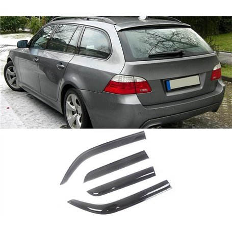 LVTFCO 4 Pièces Déflecteurs de Vent Voiture pour BMW 5 Series E61 2006-2010