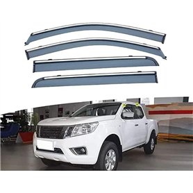 LVTFCO 4 Pièces Déflecteurs de Vent Voiture pour Nissan Navara NP300 D23 2017-2022
