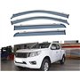 LVTFCO 4 Pièces Déflecteurs de Vent Voiture pour Nissan Navara NP300 D23 2017-2022