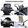 pour Piaggio MP3 250 300 500 HPE Sport Scooter Moto Accessoires Guidon Support pour téléphone Portable GPS Support de Support (C