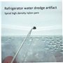 Réfrigérateur Brosse Brosse en Acier Inoxydable Long Flexible Nylon Fridge Dut Double Trou Nettoyer de Sabot d'eau Frozen Rettra