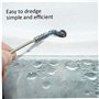Réfrigérateur Brosse Brosse en Acier Inoxydable Long Flexible Nylon Fridge Dut Double Trou Nettoyer de Sabot d'eau Frozen Rettra