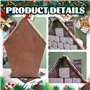 Calendrier de l'Avent en bois 16x13x3 Réutilisable Calendrier de l'Avent Noël avec 24 tiroirs, bricolage à remplir, cadeaux vaca