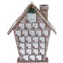 Calendrier de l'Avent en bois 16x13x3 Réutilisable Calendrier de l'Avent Noël avec 24 tiroirs, bricolage à remplir, cadeaux vaca