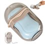 Heidouse Étui à Savon de Voyager, récipient de Savon en Plastique PP PP 4x3 Pouces avec Plateau et Couvercle pour Douche Salle B