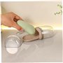 Heidouse Étui à Savon de Voyager, récipient de Savon en Plastique PP PP 4x3 Pouces avec Plateau et Couvercle pour Douche Salle B