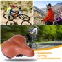 Upiulote Siège de vélo Large, Selle à vélo Confortable 8x10x4 avec Suspension à Double Ressort, siège Stationnaire étanche et ré