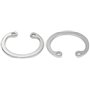 KYUEPONG Circlip Interne,Circlip, Anneau élastique de retenue Interne en Acier Inoxydable 304 de Type C for Trou de Serrage M8, 