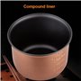 QDCFY Mini Cuiseurs à Riz électrique Rice Cooker Slow Cooker avec Insert pour Cuiseur à Vapeur