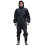 Hommes Imperméables Combinaisons à Capuchon Combinaisons de Pluie Vêtements de Travail Peinture Pulvérisation Noir XL