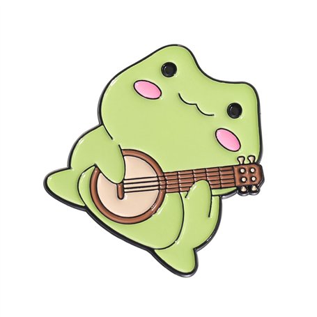 Bijoux de filles élégants musiciens Brooch Flick Frog Ensemble Pin Badge Animal vif