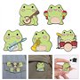 Bijoux de filles élégants musiciens Brooch Flick Frog Ensemble Pin Badge Animal vif