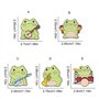 Bijoux de filles élégants musiciens Brooch Flick Frog Ensemble Pin Badge Animal vif