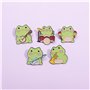 Bijoux de filles élégants musiciens Brooch Flick Frog Ensemble Pin Badge Animal vif