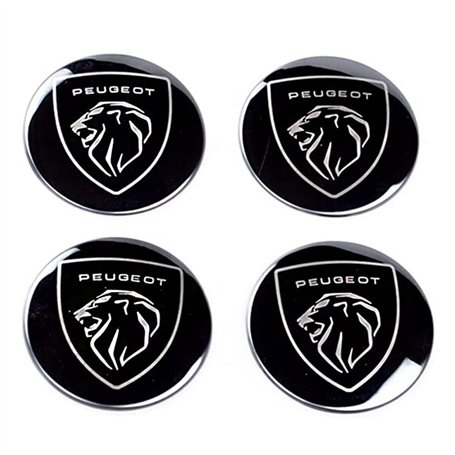 4 Pièces Enjoliveurs de Roue pour Peugeot 5008 4008 3008 2008 508 408 308 208 56mm