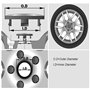 4 Pièces Enjoliveurs de Roue pour Peugeot 5008 4008 3008 2008 508 408 308 208 56mm, Cache-moyeux Autocollant de Capuchon de Jant