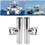01 Support de Canne à pêche, matériel d'acier Inoxydable de tangon de pêche de Bateau pour protéger la Canne à pêche