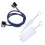 Nettoyage de trompette ; Brosse trompette, kit de nettoyage de trompette en plastique portable pour trompette pour l'entretien d