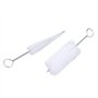 Nettoyage de trompette ; Brosse trompette, kit de nettoyage de trompette en plastique portable pour trompette pour l'entretien d