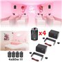 Party Light & Sound - Pack HiFi Ampli Party PLS1250USB-RC Tuner USB Bluetooth - Télécommande - 4 Enceintes E Audio 80W - Restaur