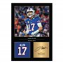 Icons Wall Art Photo imprimée A4 signée de Josh Allen - Cadeau pour les fans de football américain - Signature reproduite numéri