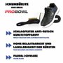 EMAX Brosse à chaussures Pro Bowl Shoe Brush - Accessoires de bowling - Longue surface - Meilleure course de bowling - Noir
