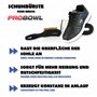 EMAX Brosse à chaussures Pro Bowl Shoe Brush - Accessoires de bowling - Longue surface - Meilleure course de bowling - Noir