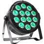 Ibiza light - Pack 2 Projecteurs Par THINPAR-14x6W-RGBW DMX Télécommande LED Extra-plats Soirée Dj Fête Bar Club Discothèque Amb