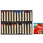 Sennelier Pastels à Huile 24 Couleurs Portrait - Made in France et 1 Cartes Postales