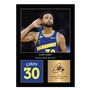 Icons Wall Art Photo imprimée de Steph Curry - Format A4 - Cadeau pour les fans de basket-ball - Reproduction numérique - Sans c