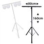 Mooving Light & Sound - Pack Pied Lumière ML-SUPPORT-DJLIGHT réglable - 4 projecteurs Par RGB - Machine à fumée - Fête Anniversa