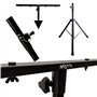 Mooving Light & Sound - Pack Pied Lumière ML-SUPPORT-DJLIGHT réglable - 4 projecteurs Par RGB - Machine à fumée - Fête Anniversa