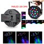 Mooving Light & Sound - Pack Pied Lumière ML-SUPPORT-DJLIGHT réglable - 4 projecteurs Par RGB - Machine à fumée - Fête Anniversa