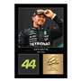 Icons Wall Art Photo imprimée A4 signée de Lewis Hamilton Mercedes - Cadeau pour les fans de F1 de Formule 1 - Reproduction numé
