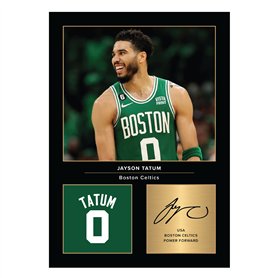 Icons Wall Art Photo imprimée A4 signée de Jayson Tatum
