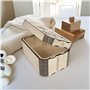 Boîte à souvenirs bébé personnalisée avec nom | Joie de cadeau personnalisée pour naissance ou baptême | Caisse en bois avec gra