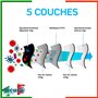 SICURA MASCHERINE CHIRURGICHE 10x Masque FFP3 Noir certifié CE fabriqué en Italie Haute Filtration Plus élevée BFE ≥99% PFE≥99% 