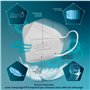 10x Masque FFP3 Bleu élastiques noirs certifié CE fabriqué en Italie Haute Filtration Plus élevée BFE ≥99% PFE≥99% Masques 10 pi