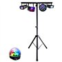 Mooving Light & Sound - Pack Lumière Pied réglable ML-SUPPORT-DJLIGHT - 5 jeux de lumières - Fête maison anniversaire
