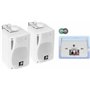 Party Light & Sound - Pack HiFi Magasin Restauration Ampli PLS1250USB-RC Fonction Tuner USB Bluetooth - Télécommande - 4 Enceint