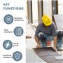 Genouillères de travail en caoutchouc Eva. Simple, simple et confortable. Idéal pour le jardinage, la construction, la mécanique