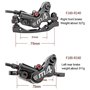 Freins à Disque Hydrauliques avec Rotor 160mm
