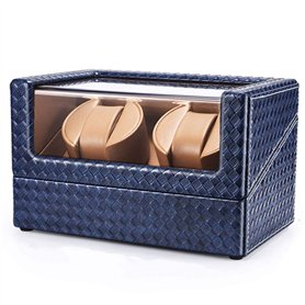 CWZZWS Boîte Automatique de la Montre de Montre pour 2 Montres Moteur à sliant et 5 Modes de Rotation Mini Boîte de Rangement de