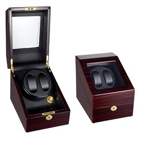 CWZZWS 2 + 3 Boîte à Enrouleur de Montre Automatique pour 5 Montres Motor de sliant et 5 Modes de Rotation Mini Watch Box de Ran