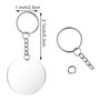 Aqxyedc Disques de Cercle Transparent Acrylique Set Sacs Décor Chaînes de clés de décoration Clair CLAIS CLOUCHE Acrylic CLANCHA